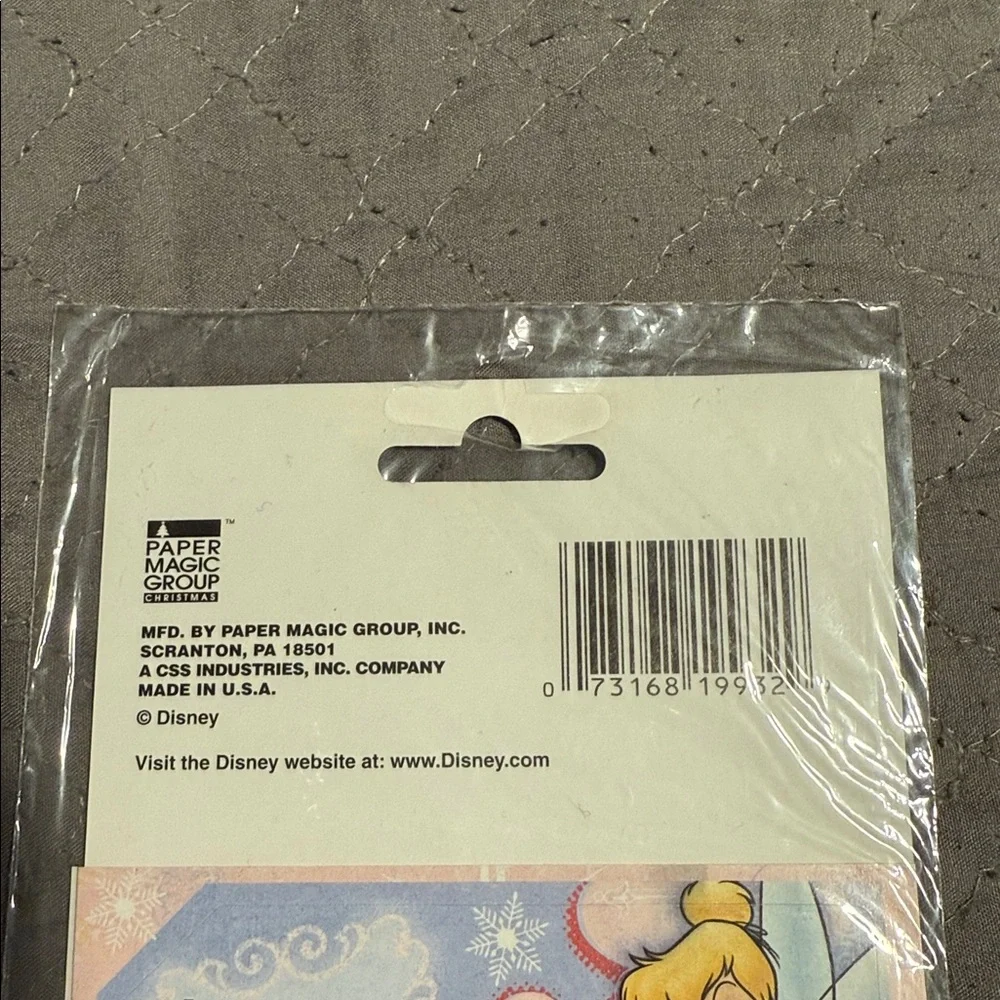 Vintage Sealed Disney 12 Peel n’ Stick Tinker Bell Birthday Gift Tags